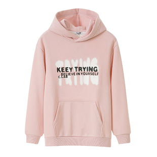 COCOTREE棵棵树青少年卫衣女大童冬季甜美13-15岁初中生加绒帽衫