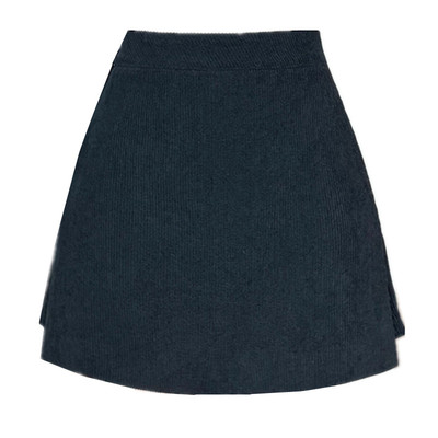 灯芯绒短裙开叉裤裙毛呢A字裙裤