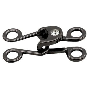 高档合金风纪扣女旗袍礼服汉服带钻金属纽扣钩扣披肩皮草对扣领购