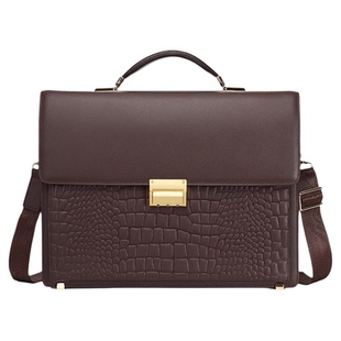 新款密码锁手提商务男包公事公务包大容量文件包单肩男士公文包