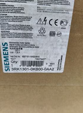 询价-3RK1301-0KB00-0AA2电机启动器