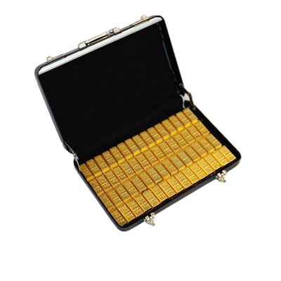 仿真铝合金手提行李箱装饰摆件