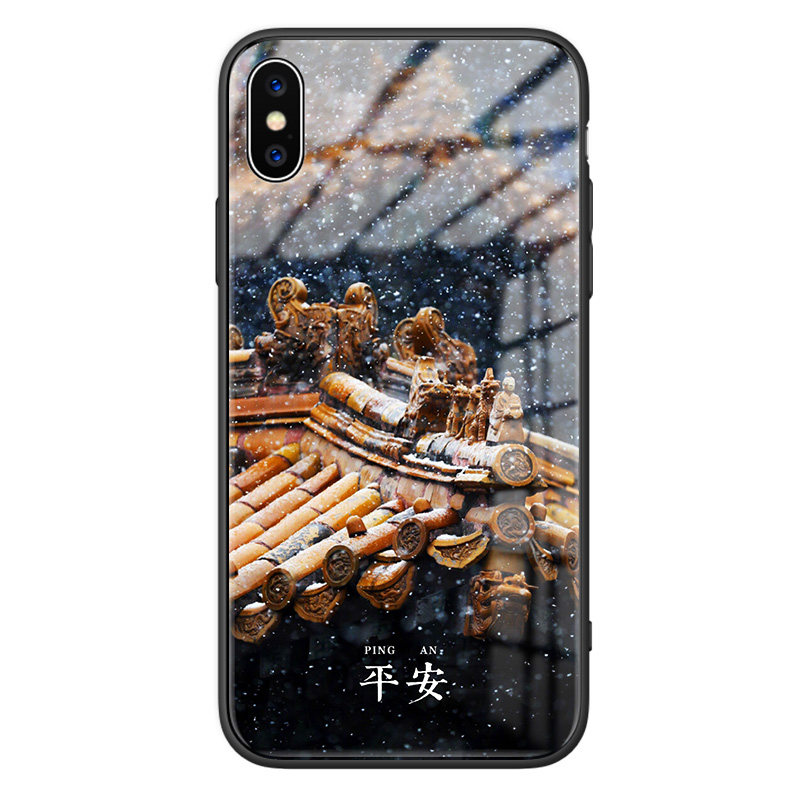 复古宫廷平安手机壳iPhone16诸事皆顺适用于苹果xr/x/7/8国风故宫
