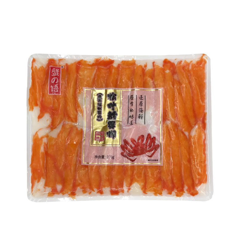 松叶鳕蟹柳270g手撕蟹柳松叶蟹柳蟹肉棒火锅寿司料理速冻模拟蟹柳