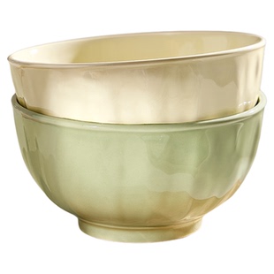 奶油风陶瓷面碗家用新款6英寸高颜值汤碗大号吃面条碗专用泡面碗