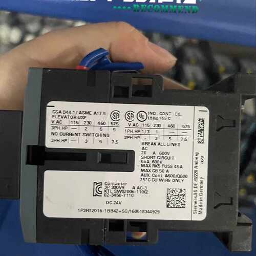 【请询价】接触器 3RT2016-142，DC24V，带辅助
