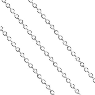 999纯银项链女十字链闪O字链锁骨链足银女式日韩银链挂链生日礼物