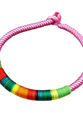 端午节五彩绳手绳手链端阳节手工编织手链男女礼物小粽子饰品彩绳