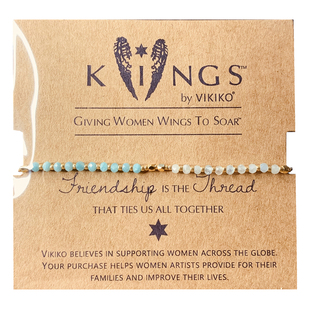 VIKIKO【守护】串珠天然半宝天河石海蓝宝水晶女生细小手链礼物