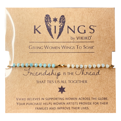 VIKIKO【守护】串珠天然半宝天河石海蓝宝水晶女生细小手链礼物