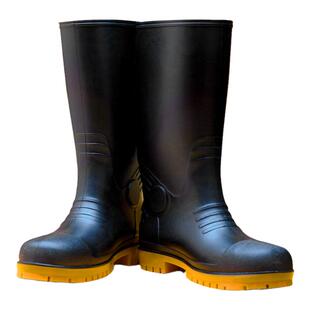 胶鞋男工地钢头水鞋棉靴子防水防滑劳保雨靴特种工矿加绒加厚雨鞋