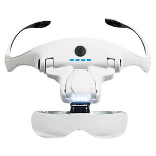 放大镜篆刻印章专用高清老人阅读用十字绣带灯充电扩大镜眼镜便携