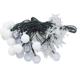 LED太阳能灯串庭院装饰彩灯圣诞节日灯立体蝴蝶灯户外氛围灯串灯