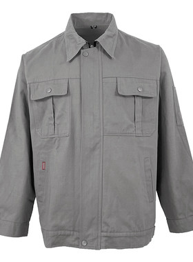 秋冬纯棉拉链款工作服可定制logo