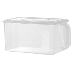 日本进口inomata冰箱收纳盒保鲜盒蔬菜水果专用整理带把手储物盒