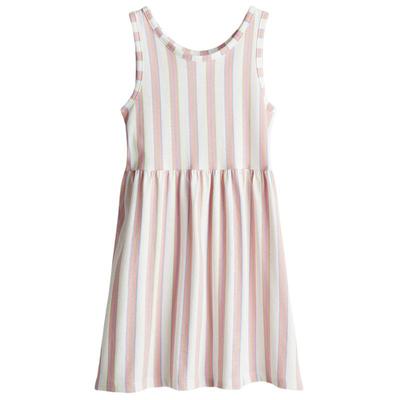 HM童装儿童女童裙子2025新款洋气休闲无袖圆领印花微喇裙1157735