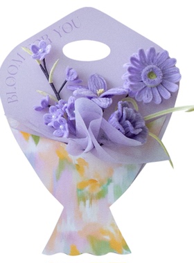 扭扭棒手工花花卡成品