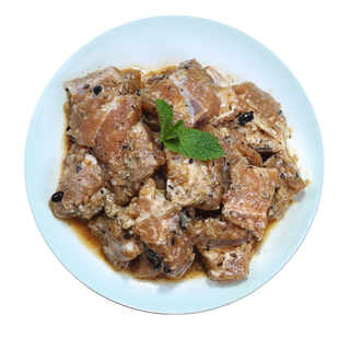 新鲜豆豉豉汁排骨400g预制菜半成品商用广式粤菜腌制蒸排骨食材