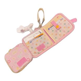 粉色小熊零钱包马卡龙迷你卡包女款PU卡扣多层2025新款可爱高颜值