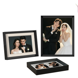 相框摆台高级感定制洗照片做成相册空框8寸10寸加打印婚纱照挂墙