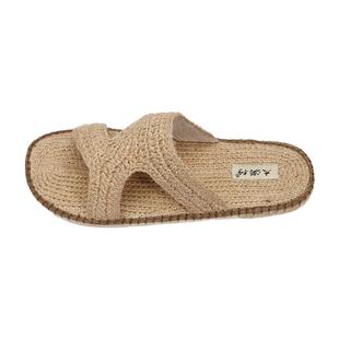 大漠行非遗手工麻鞋男士父亲拖鞋休闲草鞋复古吸汗透气防滑甘谷