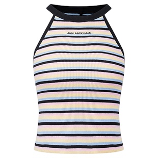 ANN ANDELMAN 2025春夏女士条纹度假风挂脖背心银泰百货 301286