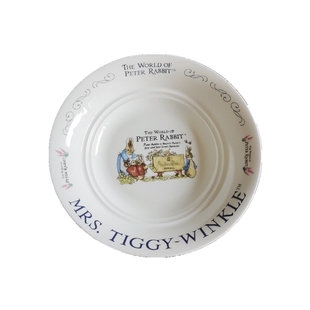 出口骨瓷创意卡通可爱彼得兔系列家用餐具饺子盘 带沥水盘可两用