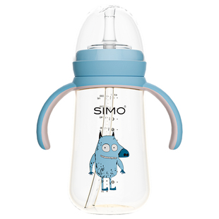 希萌SIMO 吸管式PPSU奶瓶婴儿奶嘴防胀气呛奶宝宝123岁6个月以上