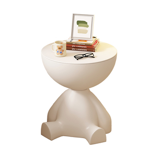 沙发边几边柜客厅创意角几迷你轻奢高级边桌北欧艺术可爱小熊台子