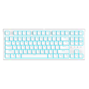 RK R87机械键盘有线青轴茶轴热插拔台式电脑电竞游戏专用女生办公