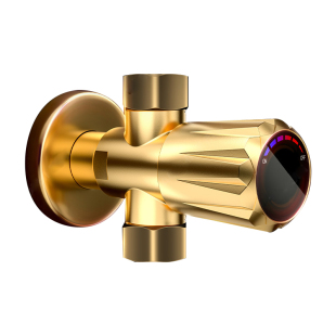 一进二出角阀加厚三角阀马桶热水器4分水阀门卫浴全铜开关加长