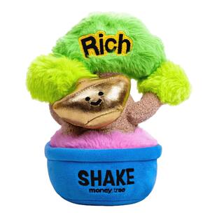 POP SUNDAY超级植物摇钱树盲盒毛绒摆件发财招财树生日礼物送礼女