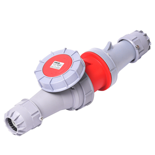 IP67防水63A125A工业航空插头防尘插座连接器3芯4线5孔大功率三相