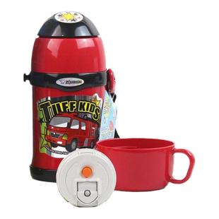 日本直邮zojirushi象印儿童不锈钢保温杯ZT45背带水杯可保温保冷