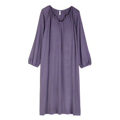 轩靓【带胸垫】睡裙女莫代尔长袖