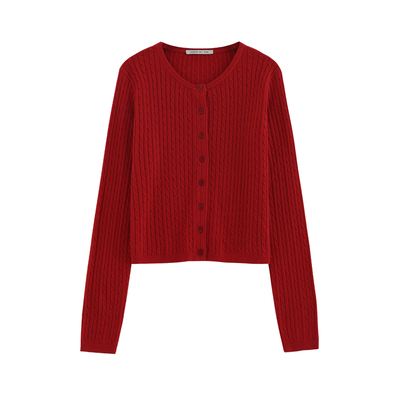 亲肤百搭显瘦毛织开衫