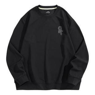 太平鸟男装 后背印花圆领卫衣秋季重磅合体上衣潮流潮牌