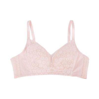 古今薄款无钢圈收副乳蕾丝罩