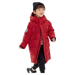巴拉巴拉儿童加厚羽绒服男童长款外套新年款连帽上衣冬装新款童装