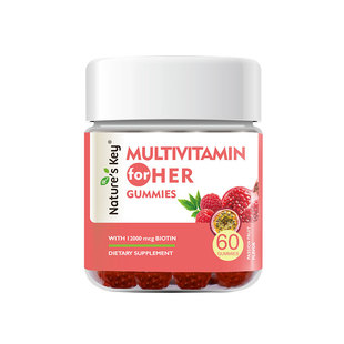 美国natureskey女士复合维生素软糖多种女性营养护发生物素acVB族