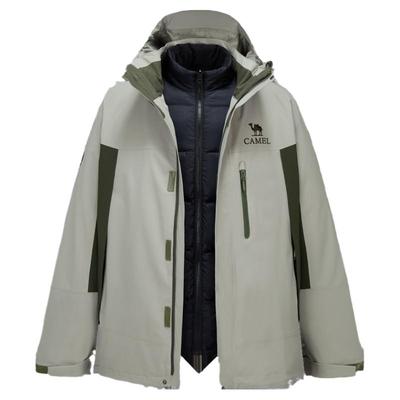 骆驼三合一冲锋衣羽绒内胆男