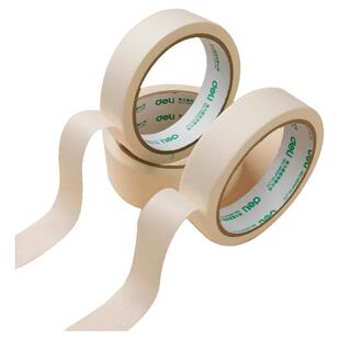 得力美纹纸胶带素描美术生专用绘画用纸水彩画彩画无痕白胶带文高级画画手撕胶带贴边乳白色美缝胶布喷漆