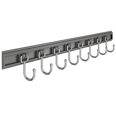 【免打孔】厨房收纳滑动轨道挂钩