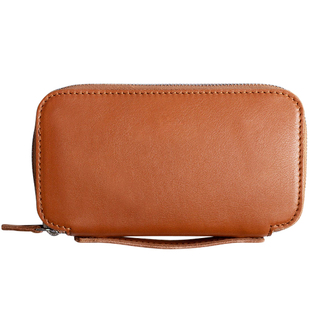 吉卡尼植鞣皮拉链手拿钱包真皮手机包牛皮小包卡包手包男手抓包