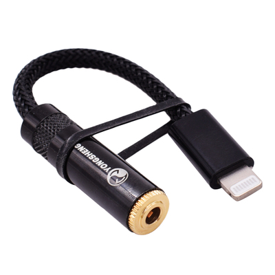 Lightning/typec/usbc转3.5母录音线TRS安卓华为苹果手机连接铁三角AT9912 AT9911 AT991 AT9904领夹麦克风线