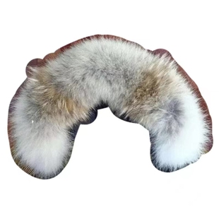 订制大鹅郊狼毛领单卖加拿大羽绒服真毛领远征飞行员毛领卿卿毛领