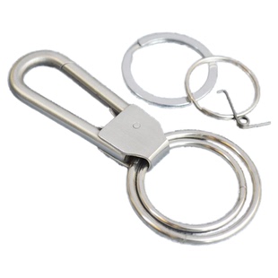 手工不锈钢钥匙扣男士汽车钥匙挂钥匙链 手工制作钥匙平安扣