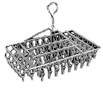 不锈钢晒袜子神器晾衣架