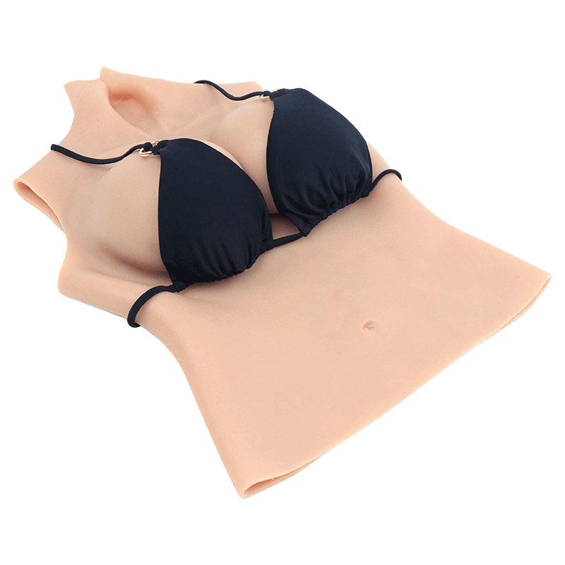 长款变装义乳进口硅胶假胸