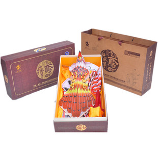 潍坊风筝工艺品礼盒民间特色传统精品丝绢手绘老鹰蝴蝶可放飞礼物